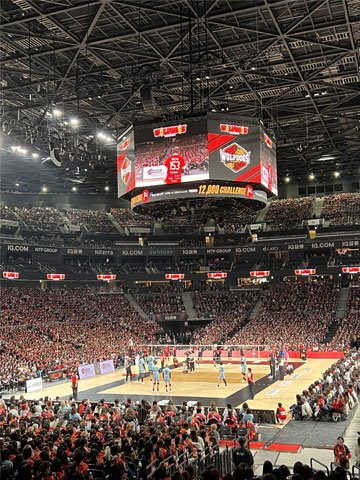 バレーボールの試合